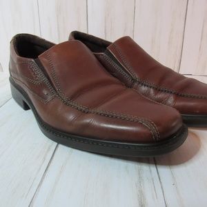 ECCO Mens Brown Leather Slip On Casual 43 US 9-9.5